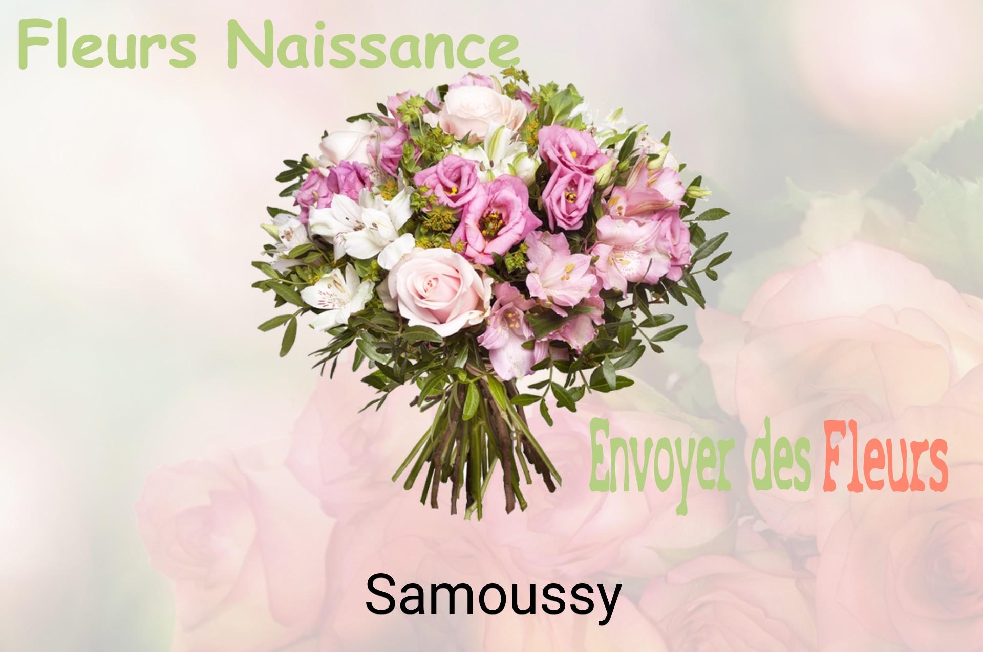 Bouquet de fleurs de naissance livré à Samoussy